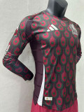 24/25 Mexico Home Long Sleeve  Player Version Soccer Jersey(长袖球员)