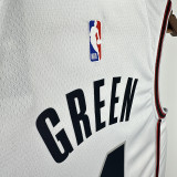 24/25 ROCKETS GREEN #4 White City Edition Home Top Quality Hot Pressing NBA Jersey
