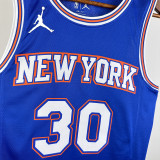 21/22 KNICKS RANDLE #30 Blue Top Quality Hot Pressing NBA Jersey (Trapeze Edition) 飞人版