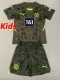 24/25  Dortmund Dark Green Goalkeeper Kids Soccer Jersey(儿童）