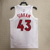 22/23 Raptors SIAKAM #43 White Top Quality Hot Pressing NBA Jersey