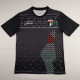 Palestine Black Wire Mesh Version Retro  Soccer Jersey