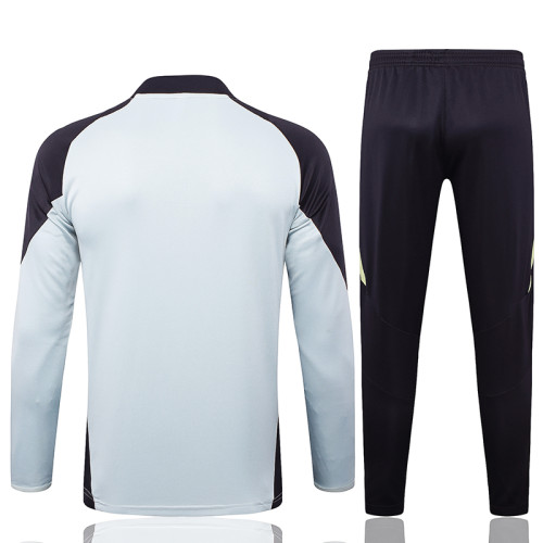 25/26  JUV Light Gray  Half Pull Tracksuit  (半拉链)