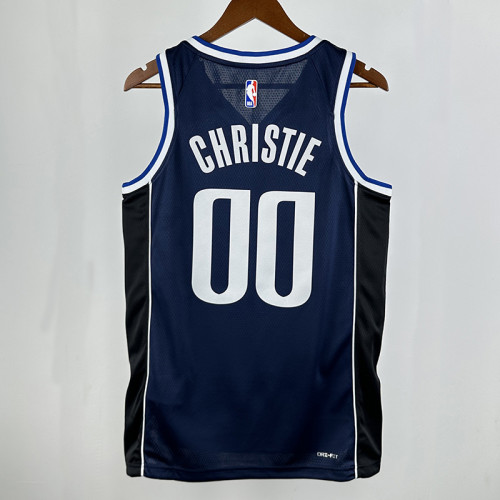 22/23 Dallas Mavericks CHRISTIE #00 Royal Blue Flying Edition Top Quality Hot Pressing NBA Jersey