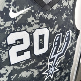 Sa Spurs MANU GINOBILI # 20 Camouflage Top Quality Hot Pressing NBA Jersey