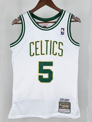 07/08 CELTICS GARNETT #5 Platinum Top Quality Hot Pressing Retro NBA Jersey
