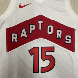 22/23 Raptors CARTER #15 White Top Quality Hot Pressing NBA Jersey