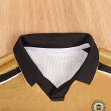 2001/2002 Man Utd 100th Centenary Gold White Two-Sided  Long Sleeve Retro Soccer Jersey
