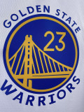 22/23 WARRIORS GREEN #23 White Top Quality Hot Pressing NBA Jersey (V领)