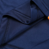 24/25 RMA Royal Blue& Blue sleeves  Half Pull Tracksuit  (白蓝袖半拉链)