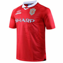 1999/2000 Man Utd Home Retro Soccer Jersey (带决赛字)