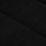 24/25  Napoli Black Hooded Cotton Coat
