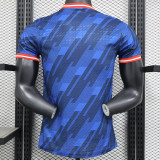 25/26 Man Utd Blue Special Edition Player Version Soccer Jersey(圆领）