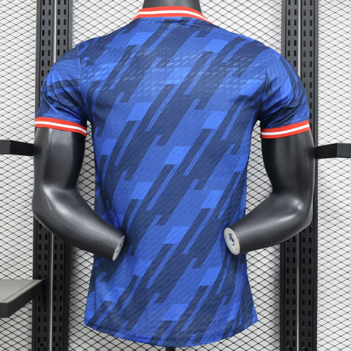 25/26 Man Utd Blue Special Edition Player Version Soccer Jersey(圆领）