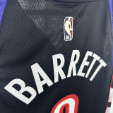 24/25 Raptors  BARRETTF # 9  Blue Retro Top Quality Hot Pressing NBA Jersey