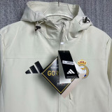 24/25 RMA White Hooded Windbreaker(Y013冲锋衣）