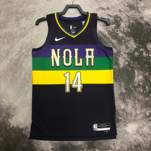 22/23 Pelicans INGRAM #14 Black City Edition Top Quality Hot Pressing NBA Jersey