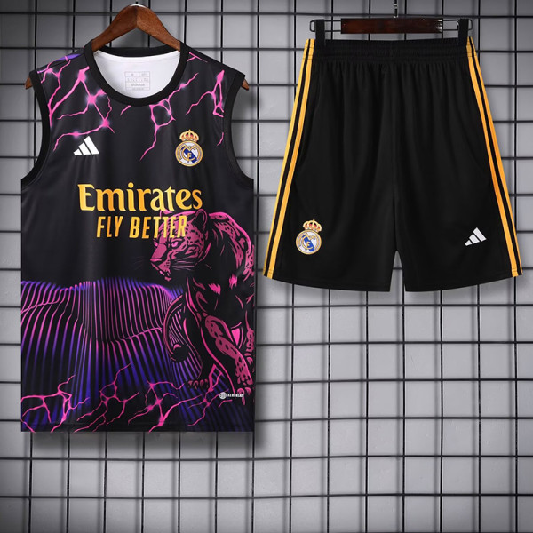 24/25 RMA Black Purple （Leopard Head）Tank top and shorts suit