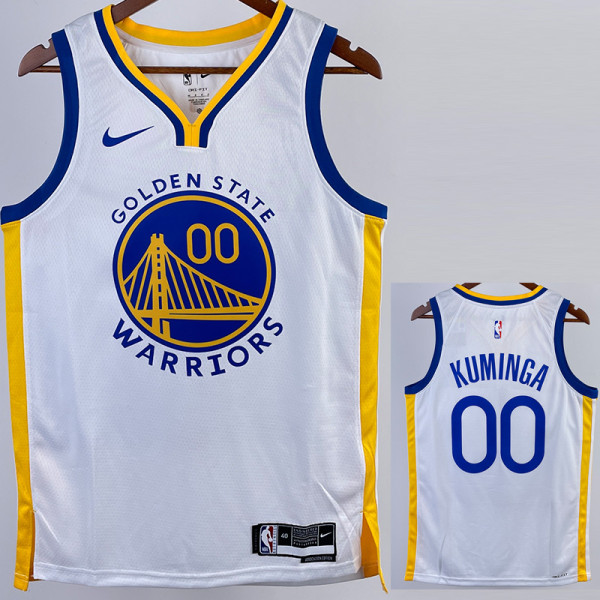 22/23 WARRIORS KUMINGA #00 White Top Quality Hot Pressing NBA Jersey (V领)