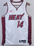 22/23 HEAT HERRO #14 White Top Quality Hot Pressing NBA Jersey (V领）