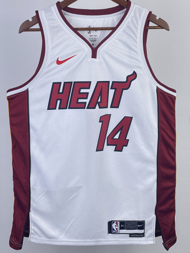 22/23 HEAT HERRO #14 White Top Quality Hot Pressing NBA Jersey (V领）
