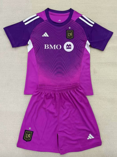 25/26 Los Angeles Purple Goalkeeper Kids Soccer Jersey