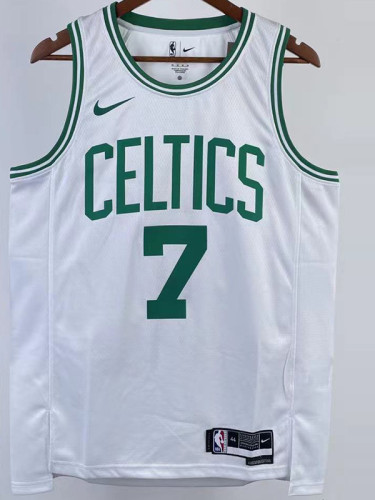 22/23 CELTICS BROWN #7 White Top Quality Hot Pressing NBA Jersey
