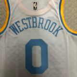 22/23 LAKERS WESTBROOK #0 White Top Quality Hot Pressing NBA Jersey (Retro Logo)
