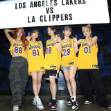 22/23 LAKERS EUNCHAE #01 Yellow Top Quality Hot Pressing NBA Jersey(圆领)