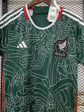 22/23 Mexico Third Fans Soccer Jersey (白图纹)