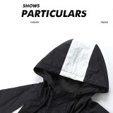 2025 New NK Black  Hooded Windbreaker