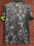 2024 Brazil Black Co Branded Edition Fans Soccer Jersey
