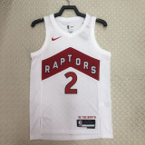 22/23 Raptors LEONARD #2 White Top Quality Hot Pressing NBA Jersey