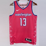 22/23 Wizards POOLE #13 Pink City Edition Top Quality Hot Pressing NBA Jersey