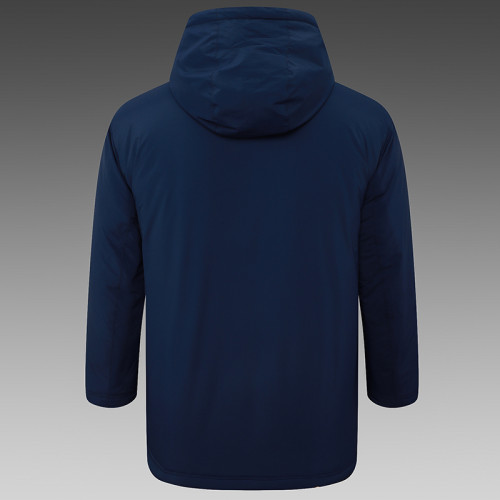 24/25 G263 Royal Blue Hooded Cotton Coat 宝蓝