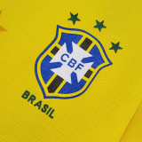 1993/1994 Brazil Home Yellow Retro Soccer Jersey