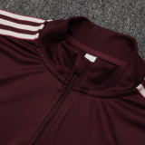 25/26 Bayern Maroon  Kids  Half Pull Tracksuit #E2515 (半拉链)