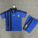 1994 Argentina Away Kids Retro Soccer Jersey