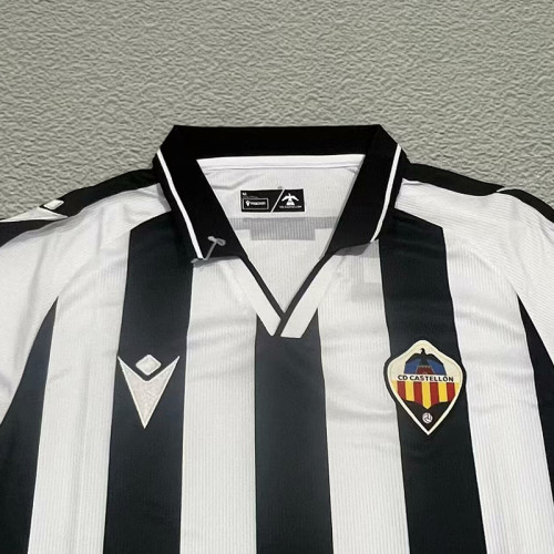 24/25  Castellón Black White Fans Soccer Jersey
