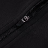 24/25  Portugal Black Kids  Half Pull Tracksuit  (童装)(半拉链)