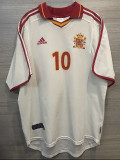 2000 Spain Away Retro Soccer Jersey(No number不带号）