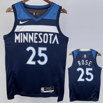 22/23 Timberwolves ROSE #25 Blue Top Quality Hot Pressing NBA Jersey 22/23 Timberwolves ROSE #25 Blue Top Quality Hot Pressing NBA Jersey