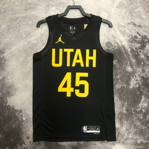 22/23 JAZZ MITCHELL #45 Black Top Quality Hot Pressing NBA Jersey (Trapeze Edition)
