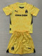 24/25 Marseille Yellow Goalkeepe Kids Soccer Jersey