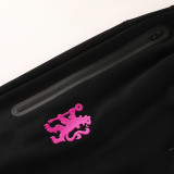 25/26 CHE Black Pink Hooded  Tracksuit #01