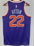 22/23 SUNS AYTON #22 Purple Top Quality Hot Pressing NBA Jersey