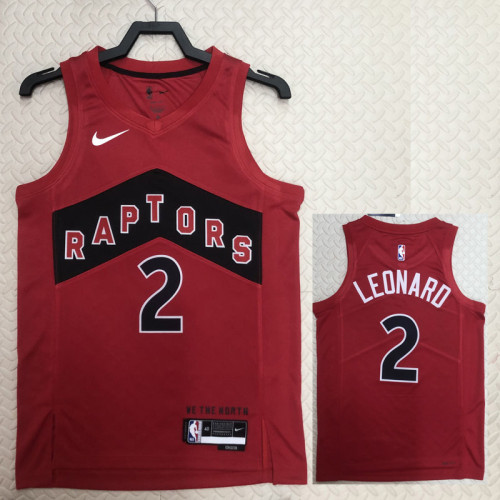 22/23 Raptors LEONARD #2 Red Top Quality Hot Pressing NBA Jersey