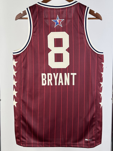 23/24 ALL-STAR BRYANT #8 Red Top Quality Hot Pressing NBA Jersey