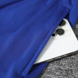 24/25 BAR Blue Blue  Kids Half Pull Tracksuit  (童装、半拉链)