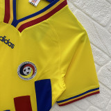 1994 Romania Yellow Retro Soccer Jersey